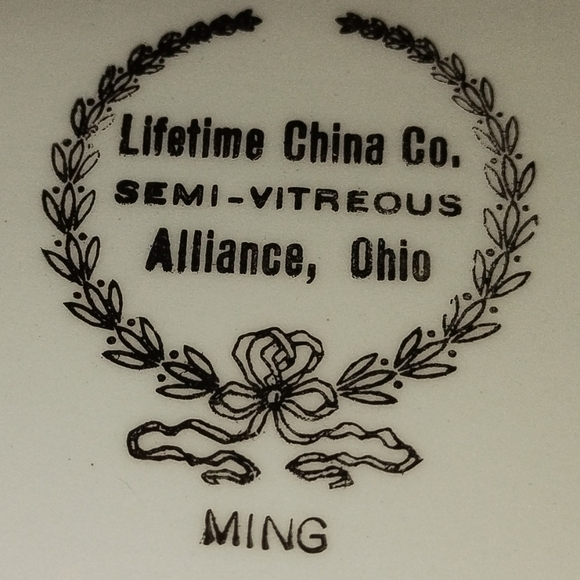 Gft? iLifetime China Co. "Ming pattern"  round lidded serving bowl and platter - Picture 9 of 13